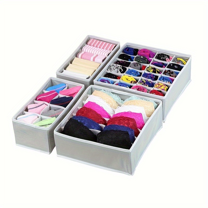 4/ Underwear Storage Box Compartments Superposition Drawer - Temu Canada