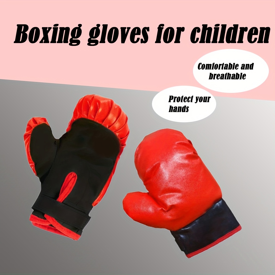 Kids Punching Bag Toy Set Adjustable Stand Boxing Glove Speed Ball w/ Pump  New