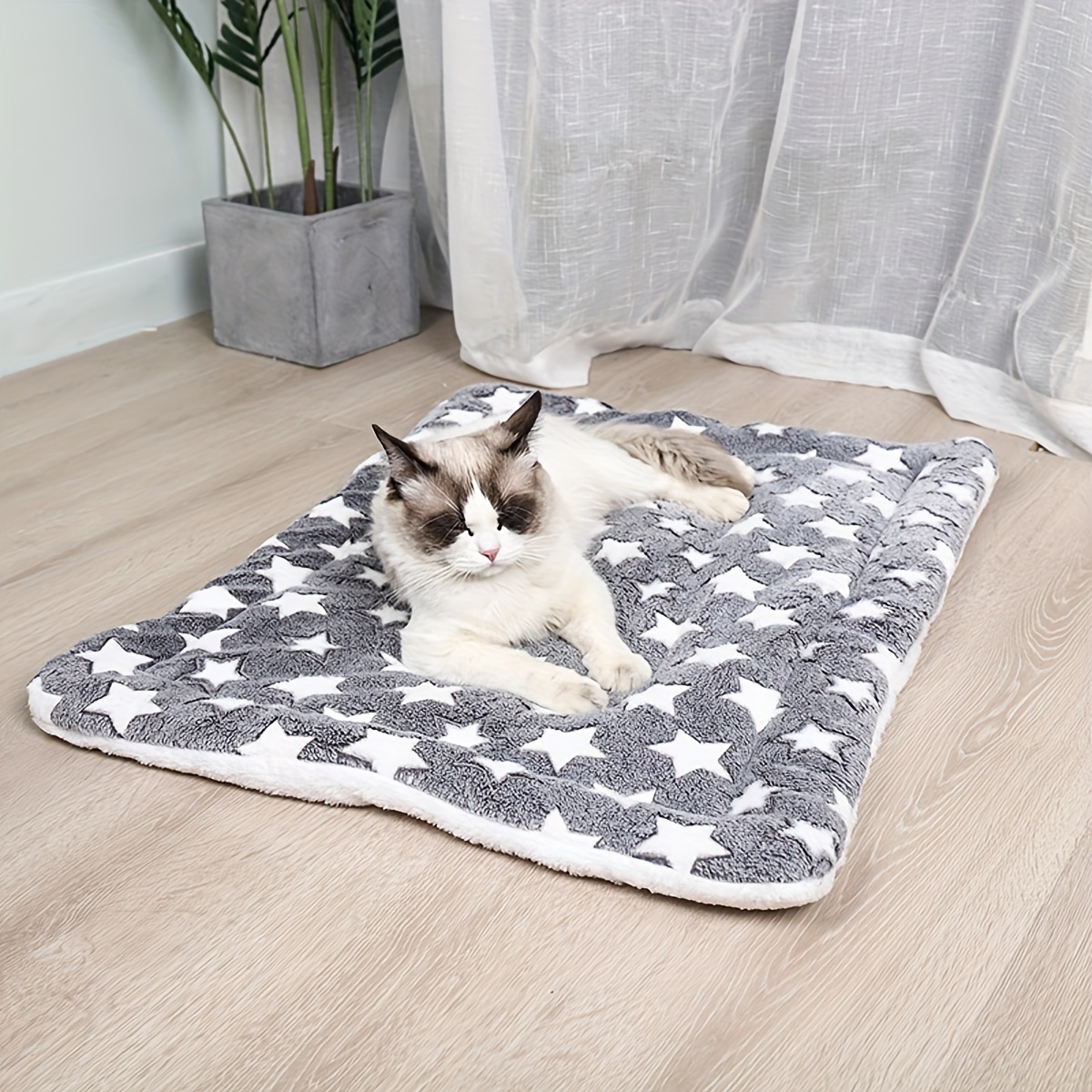 Mora Pets Ultra Soft Pet (Dog/Cat) Bed Mat with Cute Prints | Reversible Fleece Dog Crate Kennel Pad | Machine Washable Pet