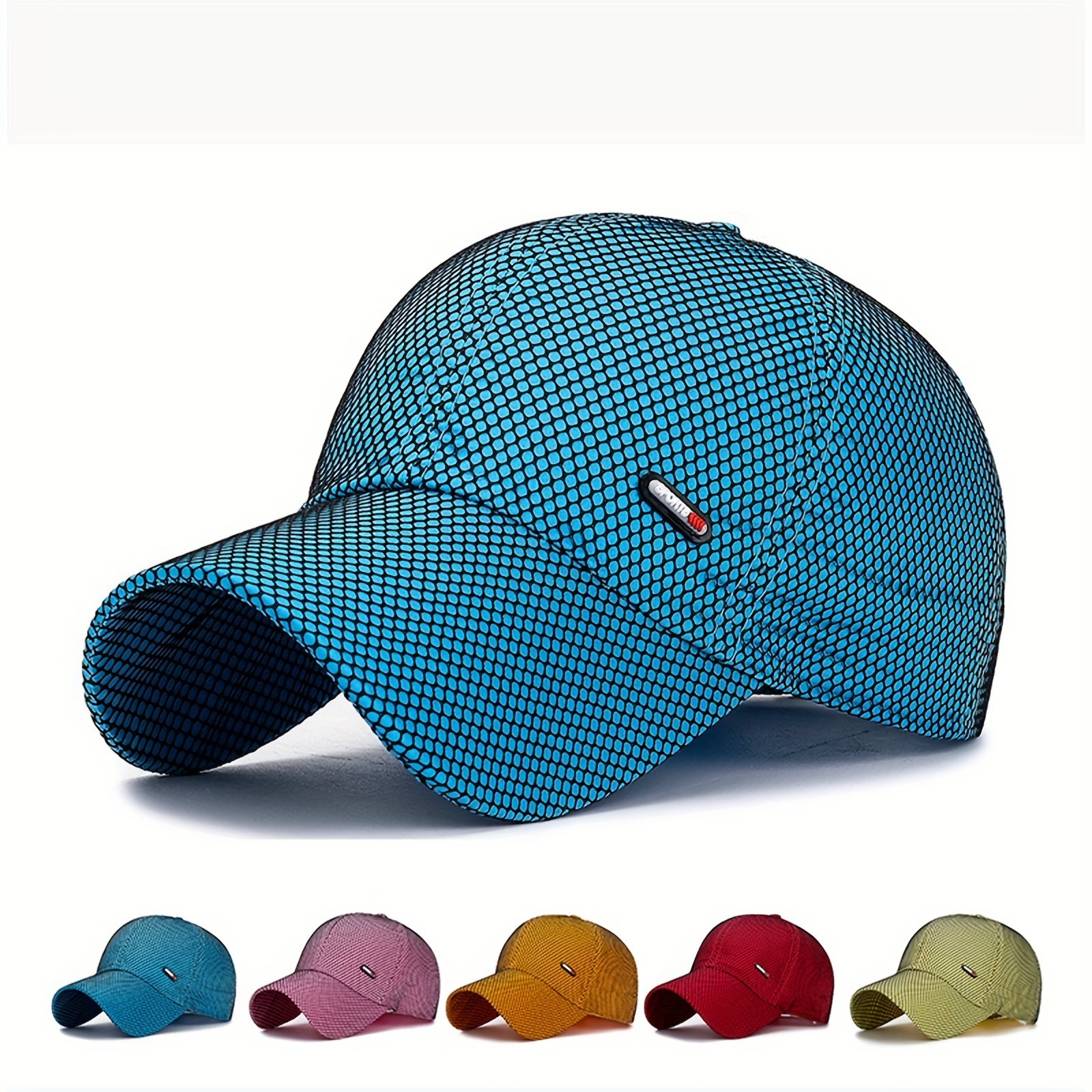 Jelly Color Mesh Baseball Trendy Adjustable Sunshade Dad Hat Casual Couple Sun Hats for Women Men,Mens Hats and Caps,Temu