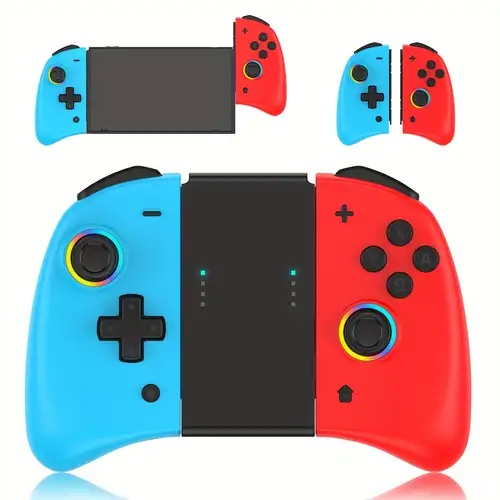 VOYEE Switch Controllers Wireless, Compatible with Switch Pro Controllers  for Switch/Switch Lite/OLED/PC, One-Key Pairing Gamepad with 9-Color RGB