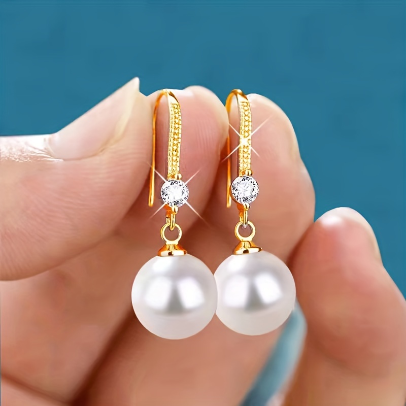 Classic Oval Teardrop Pendant Earrings, Bridal Drop Earrings