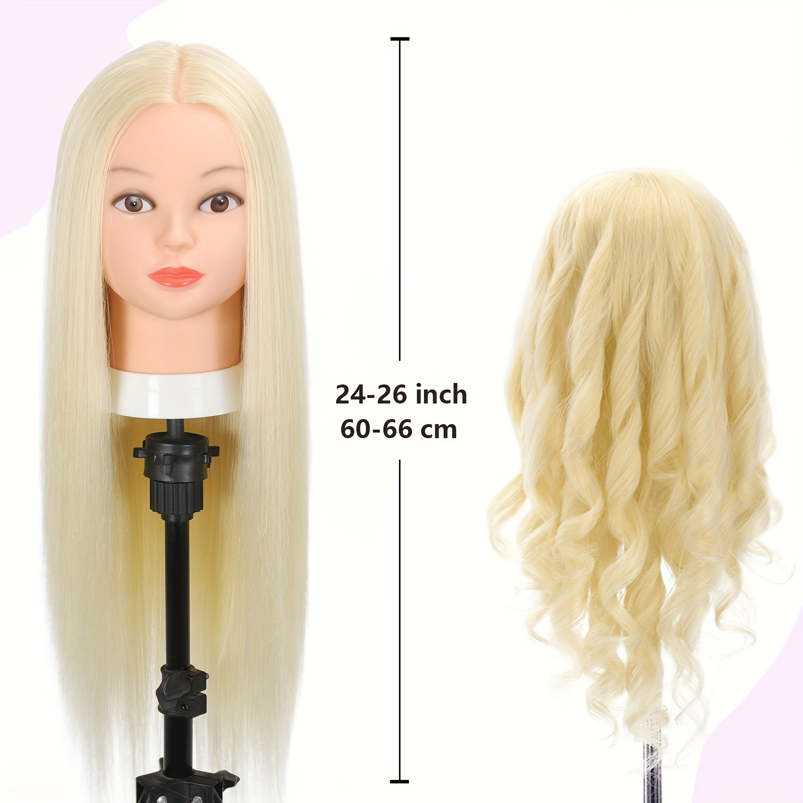 Mannequin Head With 80% Real Human Hair Manikin Doll Head - Temu
