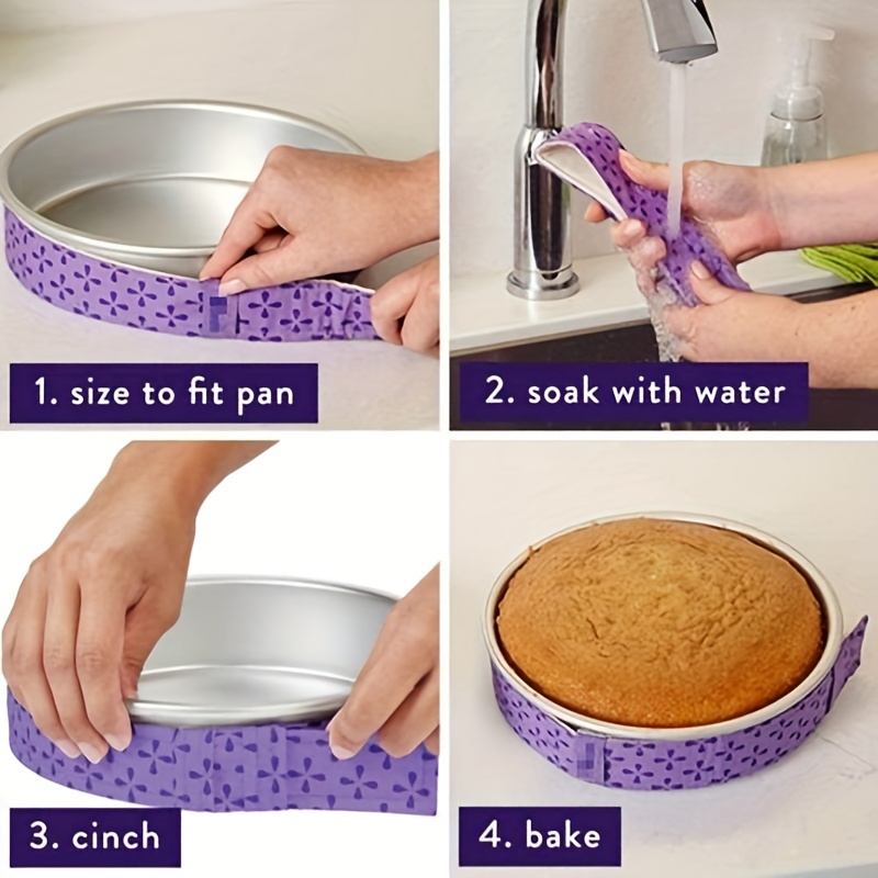 Professional Cake Pan Strips Super Absorbent Keeps Cakes - Temu