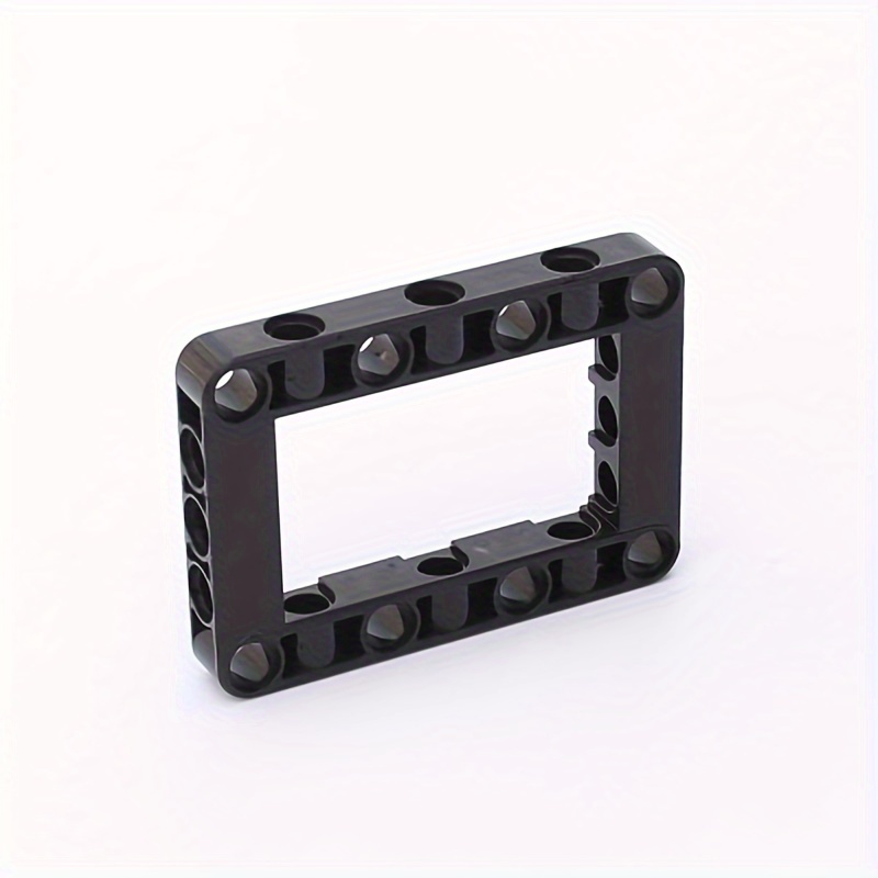 Image of 5pcs Science And Education Ev3 Accessories, 5x7 Hole Arm Rings/ Compatible With 64179 Building Block, Technology Assembly Accessories With Hole Frames, Arm Rings, And Thick Connecting Rods