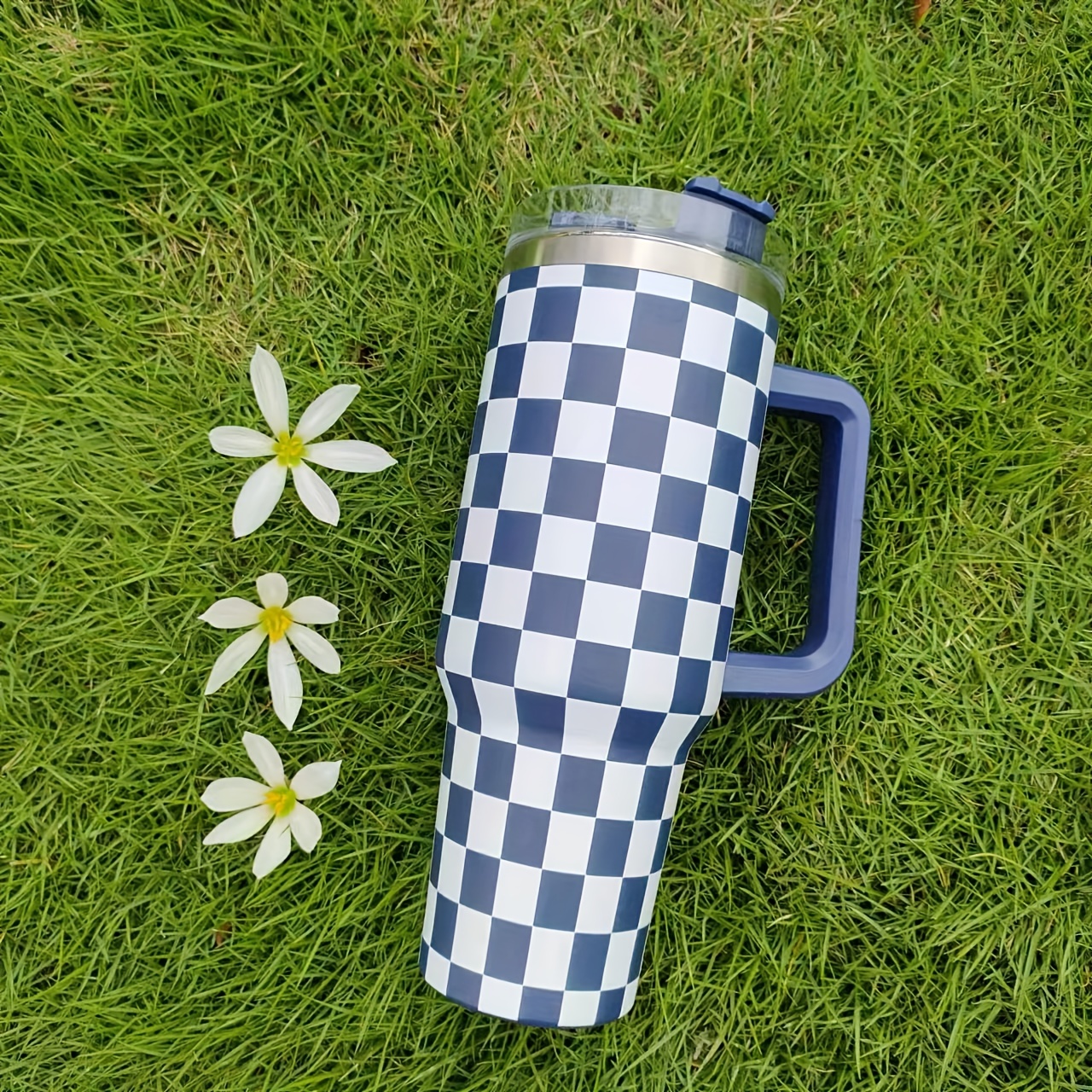 Insulated Checker Water Bottle