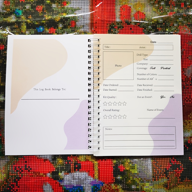 Diamond Painting Log Book Makes A Great Gift For The Diamond - Temu