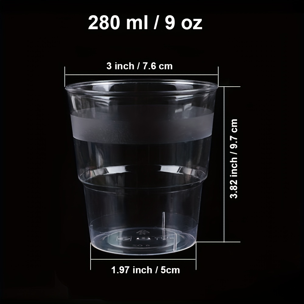 Clear plastic disposable sale cups