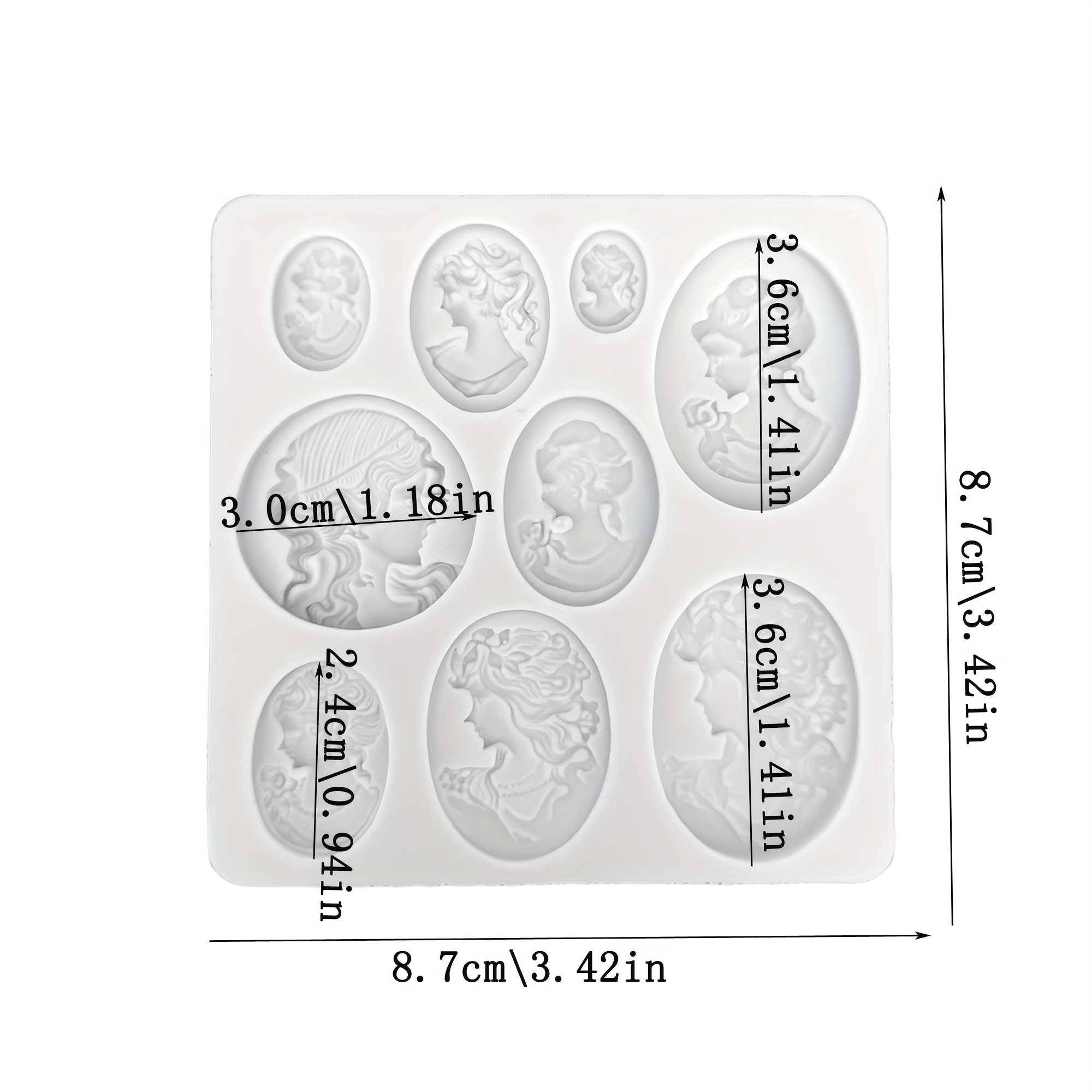 TEMU Silicone Mold Fondant Cake Decoration Mold | Reusable Kitchen Utensils For Cupcake Tops, Wedding And Birthday Party Decoration