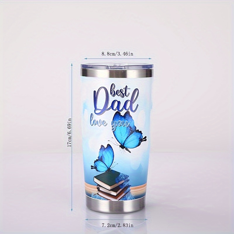 Dad Thermal Tumbler With Lid, Vacuum Water Bottle, To Father Beat Dad Ever  Water Cups, Summer Winter Drinkware, Travel Accessories, Birthday Gifts,  Christmas Gifts - Temu