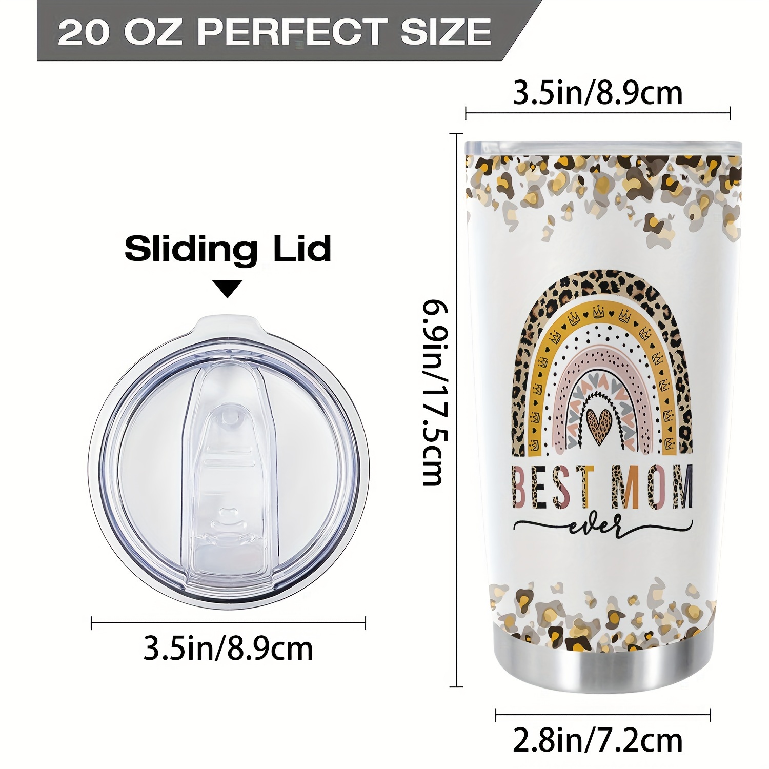 Best Mom Cup Stainless Steel Tumbler, Best Mom Print Double Wall Vacuum  Insulated Travel Mug, Gifts For Parents, Relatives And Friends - Temu