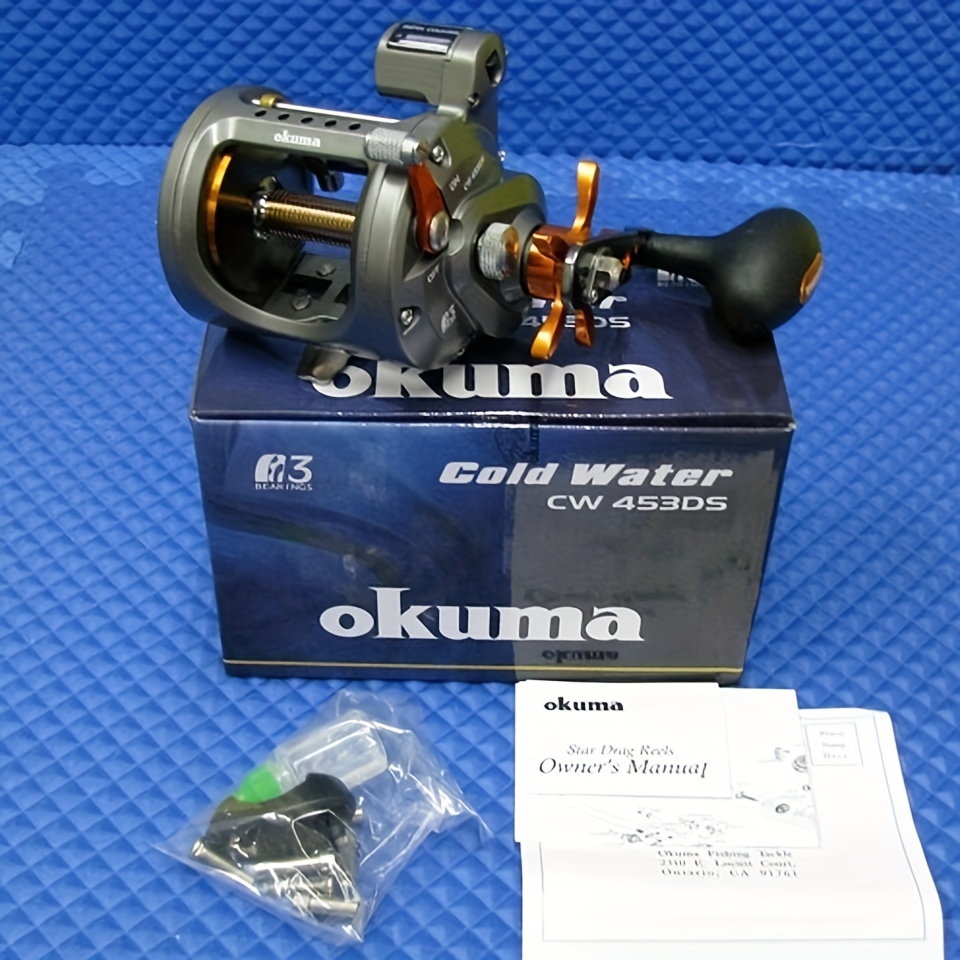 Okuma Cold Water Wire Line Star Drag Line Counter Reel