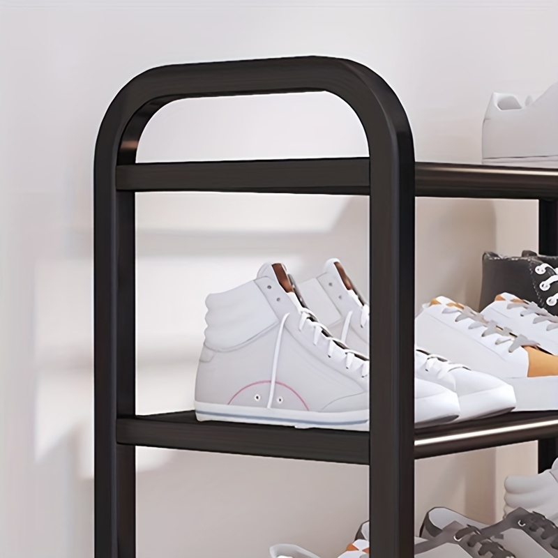 Metal Shoe Storage Rack, Simple Installation Free Standing Shoe