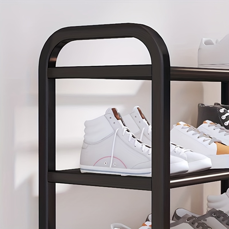 1pc Simple Stainless Steel Shoe Rack For Doorway, With Multiple