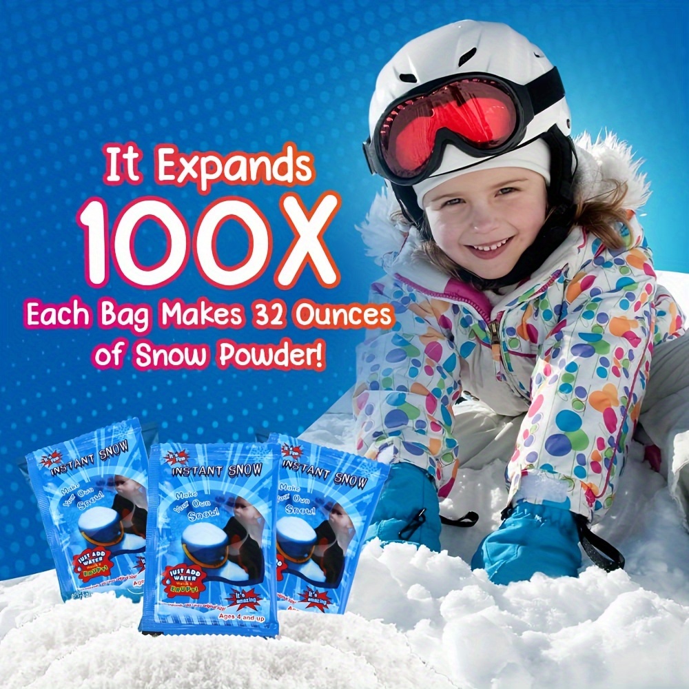 Let It Snow Instant Snow Powder for Cloud Slime Artificial Fake
