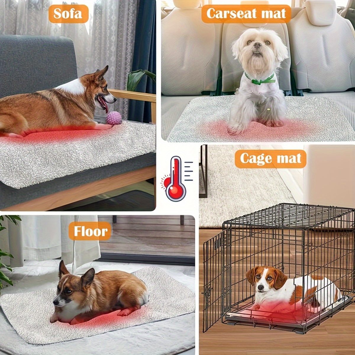 1pc Tappetino Auto-riscaldante Per Animali Domestici Tappetino Riscaldante  Per Cani E Gatti, Tappetino Per Letto Per Gatti Con Copertura Rimovibile E  Fondo Antiscivolo Lavabile - Temu Italy