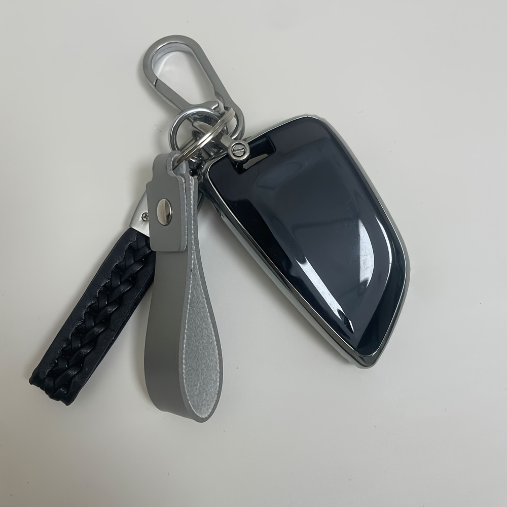 Fashion Pu Leather Keychain Simple Car Key Chains Business - Temu Belgium