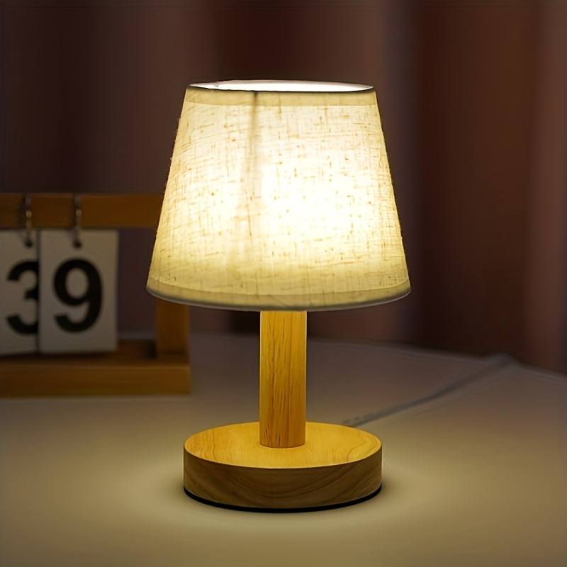 Table Lamp for Bedroom - Bedside Lamps for Nightstand, Minimalist