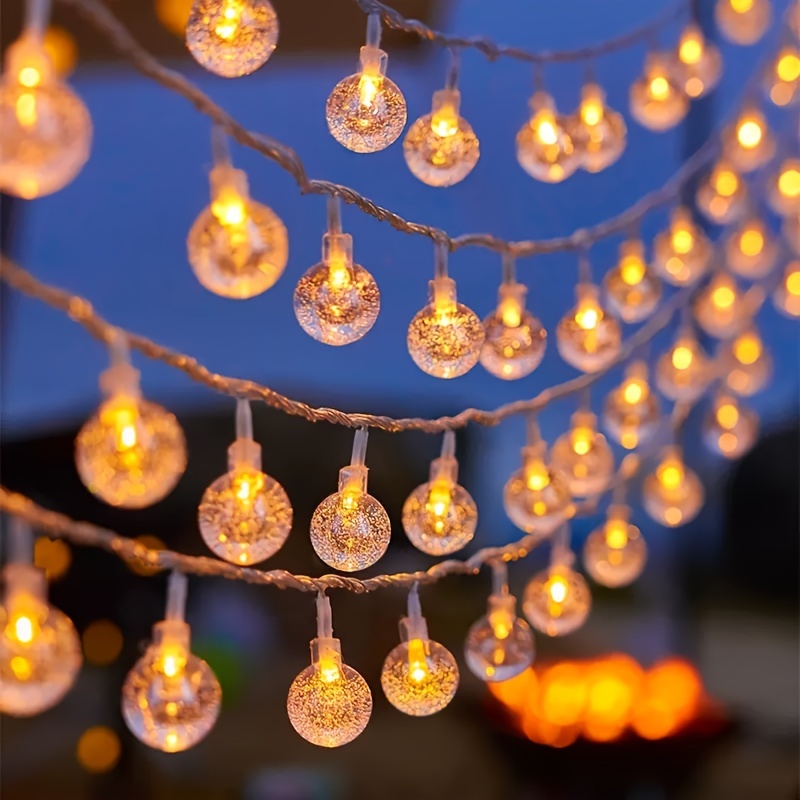 Lumières de boule de Noël Led Sphere, Boules de Noël éclairées imperméables  pour les décorations de jardin de jardin de jardin de fête intérieure