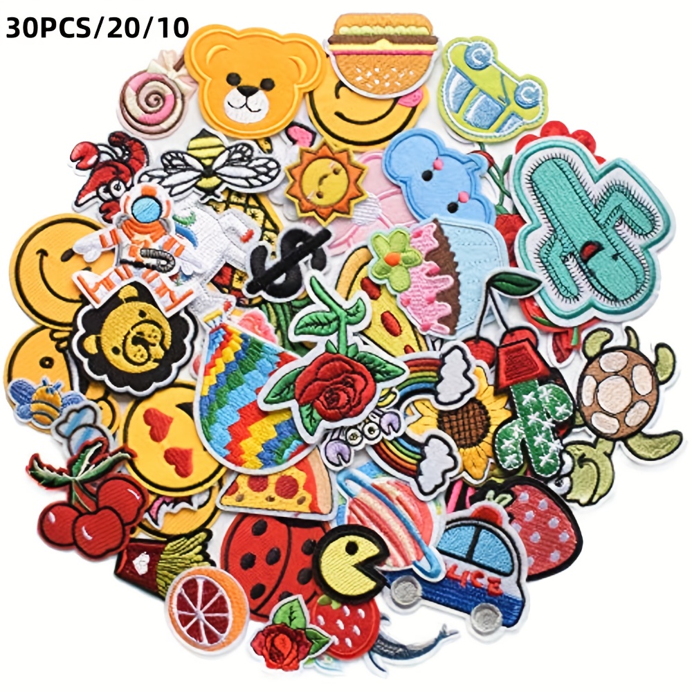 Embroidered Iron On Patches For Jackets Clothes Hats Bags - Temu