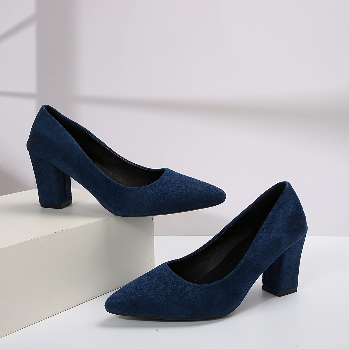 Escarpins Confortables Escarpin Femme Bleu Marine Escarpins