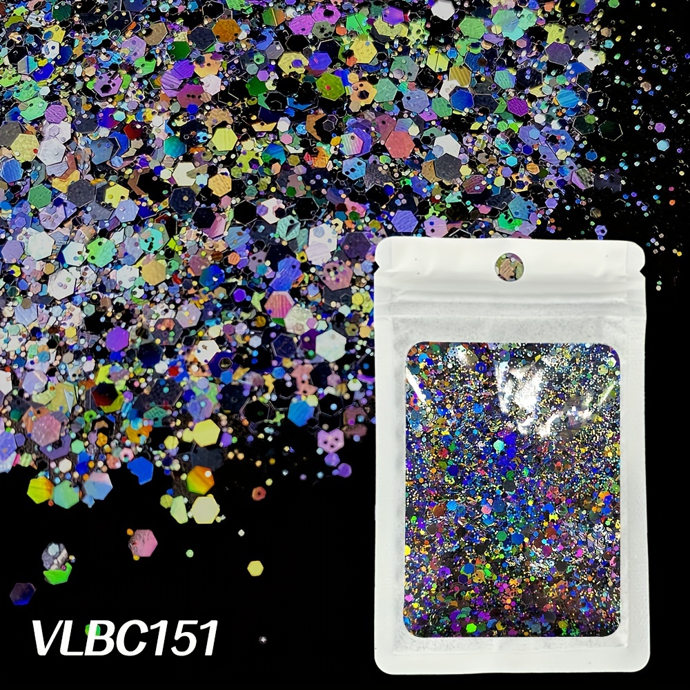 Bag Holographic Chunky Glitter Craft Glitter For Resin Art Crafts Cosmetic  Mixed Size Chunky Glitter Nail Body Face Eye Epoxy Resin Glitter Sequin  Flake Sparkle Slime Tumbler - Temu Republic of Korea