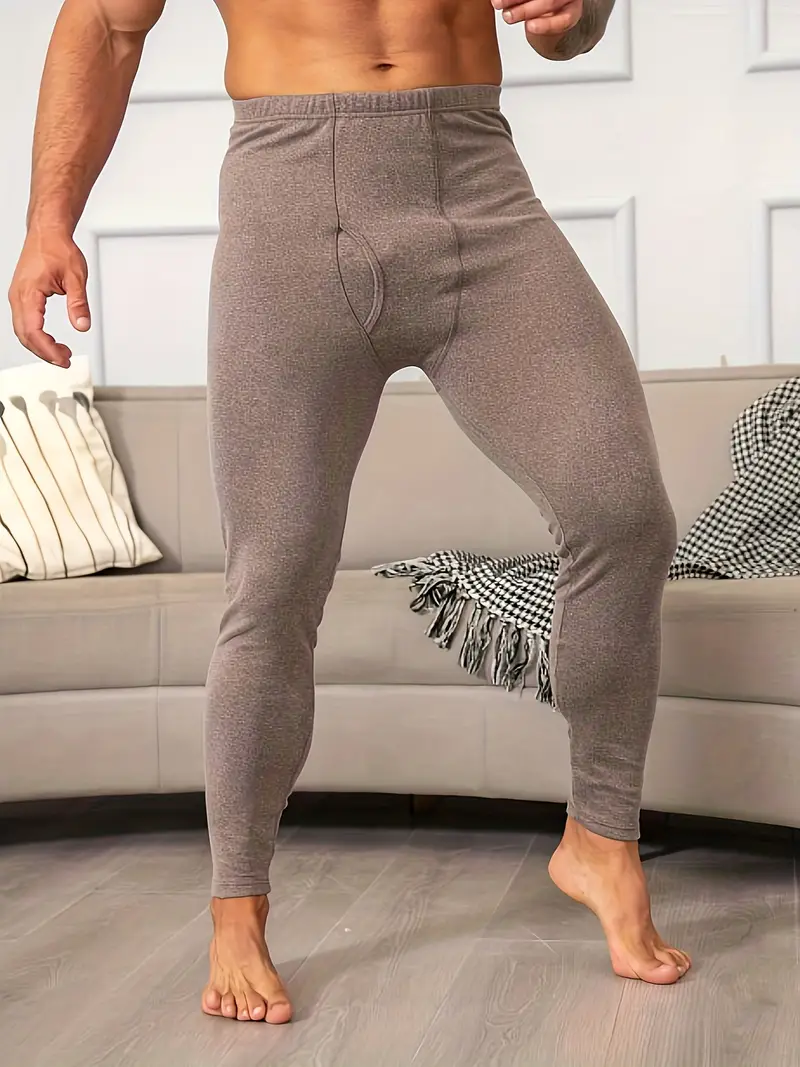 Men's Thermal Underwear Pants Premium Long Fleece Lined Base - Temu