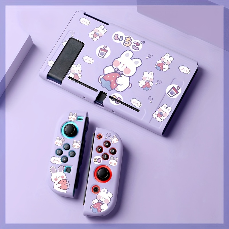 Sanrio Hello Kitty funda protectora suave de Tpu para Nintendo Switch Oled,  carcasa de consola de juegos de Anime Linda para NS Oled, accesorios para  niñas