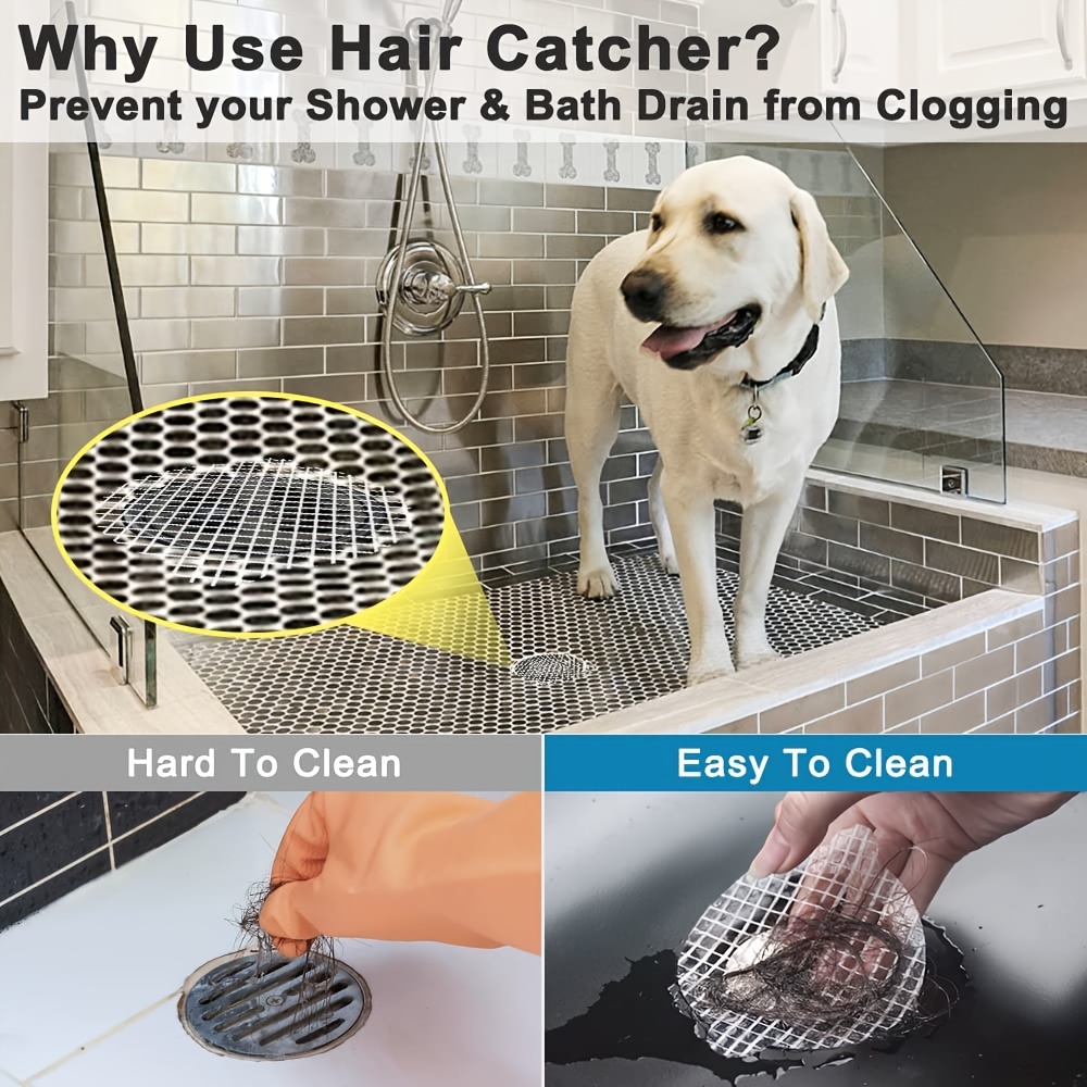 Keep Your Shower Clean And Clog-free With This Hair Catcher! - Temu