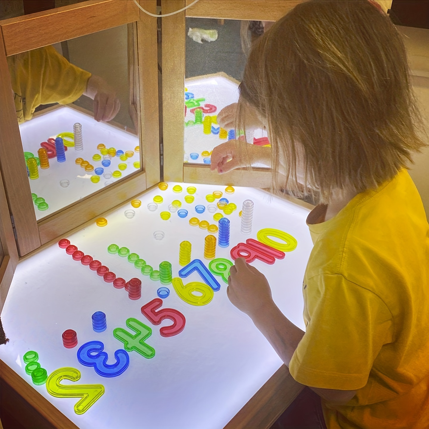 10 Pezzi Accessori Tavolo Luminoso Montessori Giocattoli - Temu