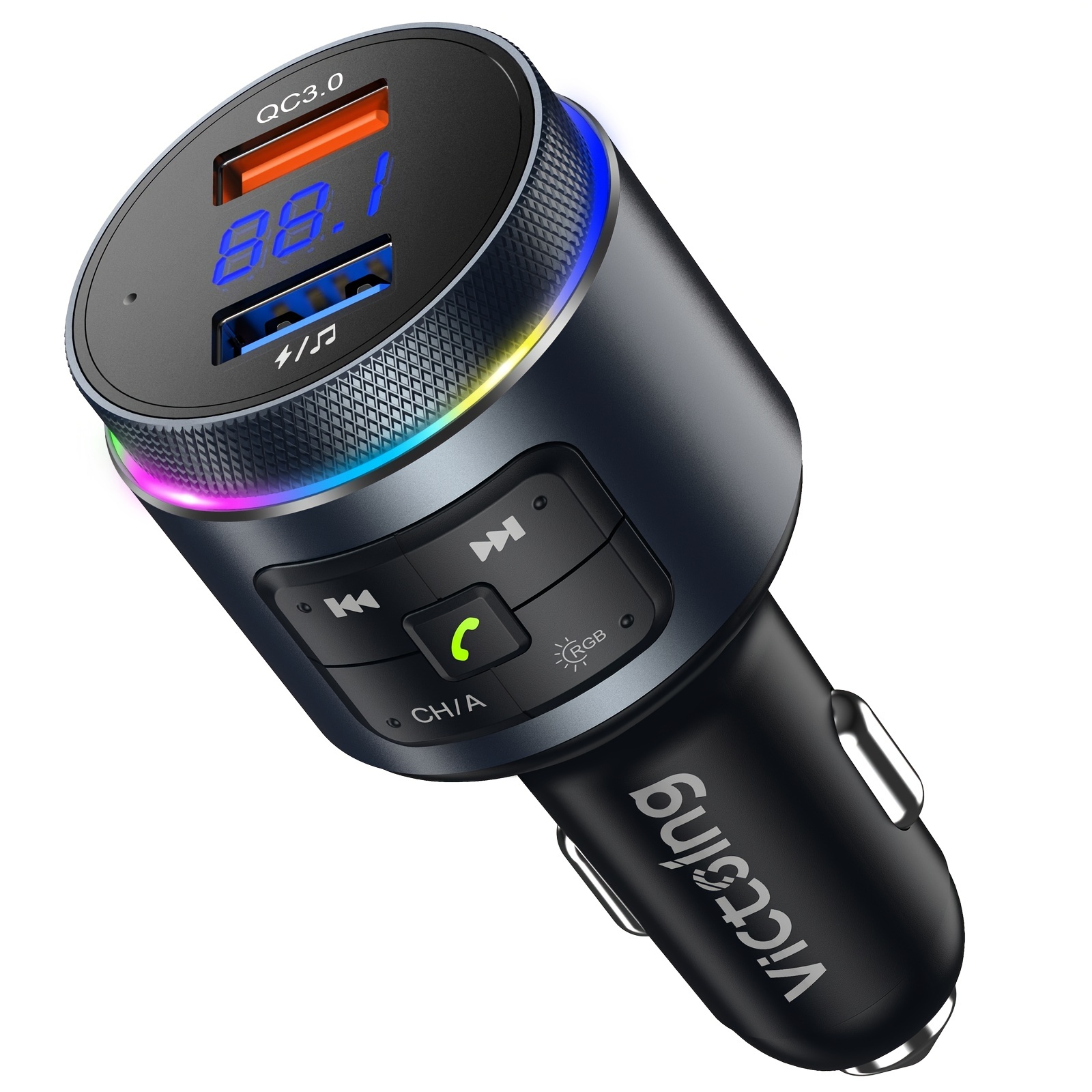 Bluetooth Transmitter 120° Rotation Auto Radio Adapter mit 4 Musik Play  Modes, Autozubehör, Sonstige, Zubehör