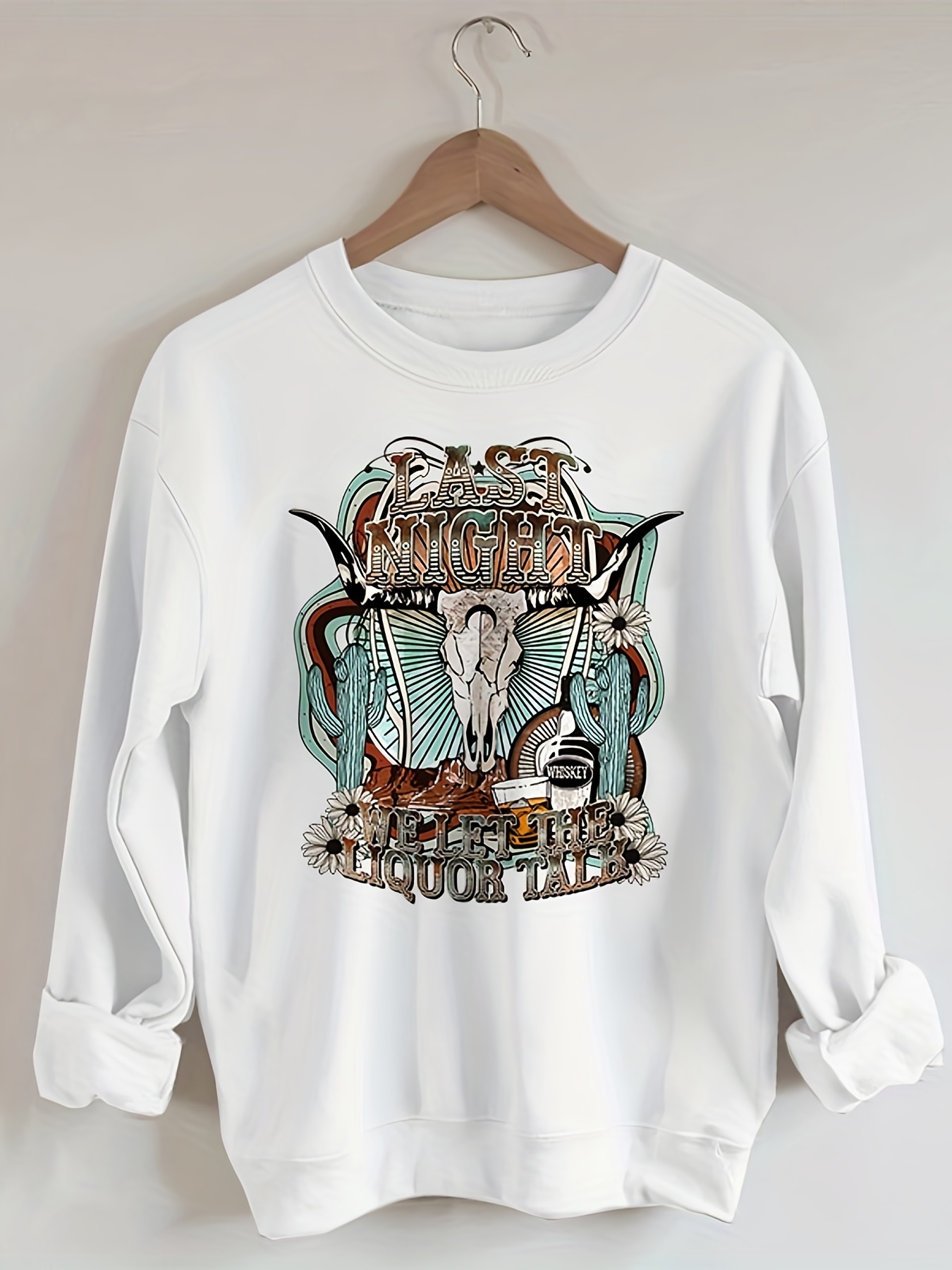 Vintage Cowboys Beer Cow Skull Print Western Retro Graphic T Shirt Short  Sleeve Crew Neck Casual Top For All Season Womens Clothing - Clothing,  Shoes & Jewelry - Temu