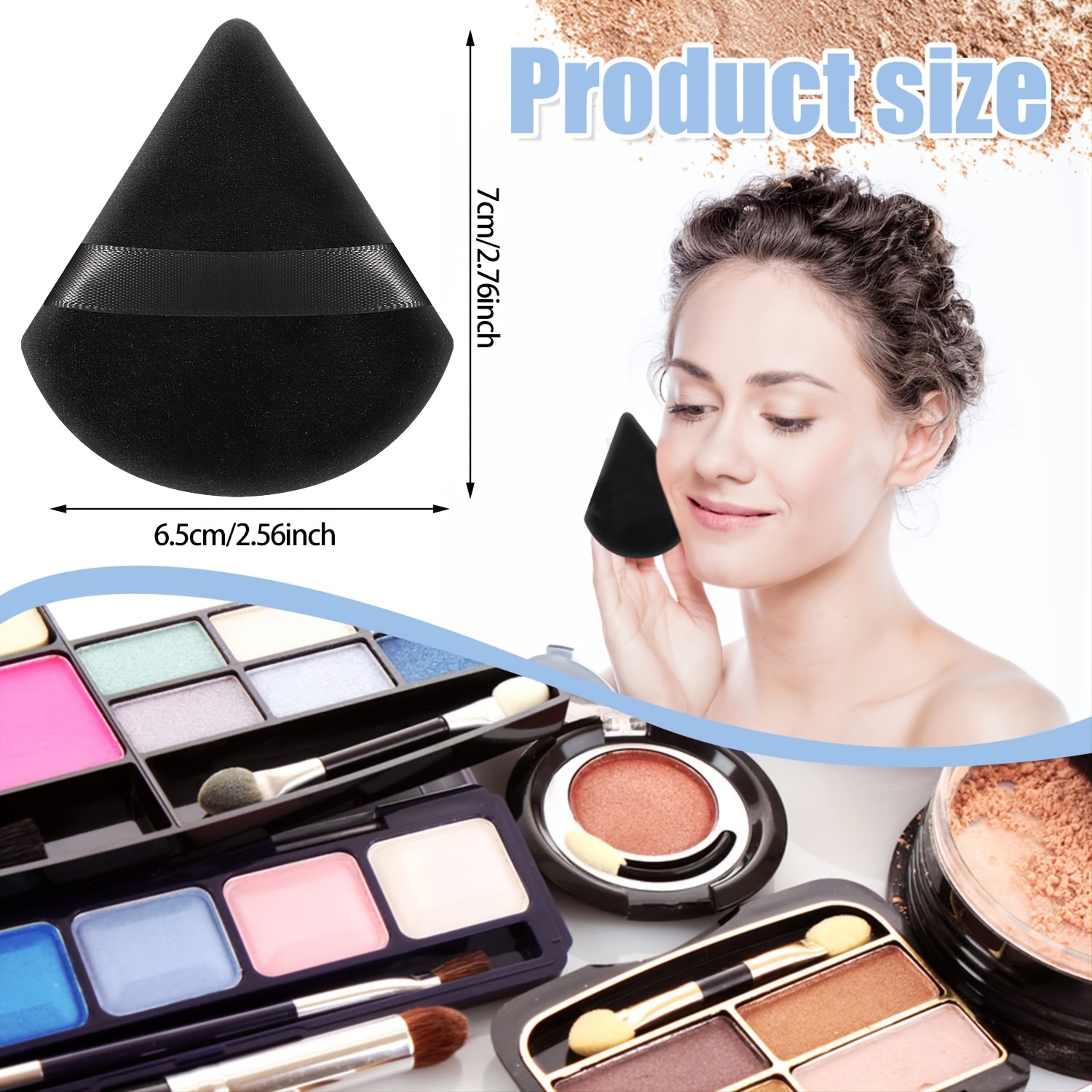 Heart Shape Makeup Powder Puff For Loose Powder Mineral - Temu