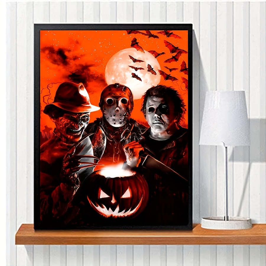 Halloween Horror Figures - Full Round - Diamond Painting(70*40cm)