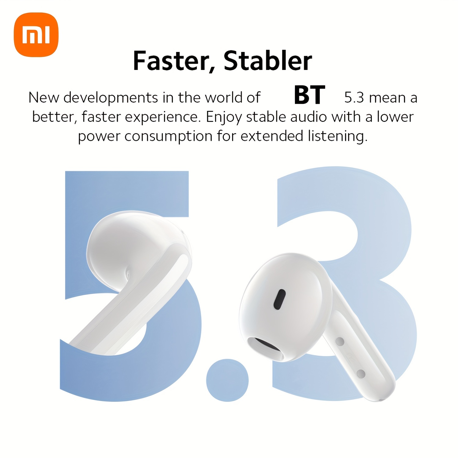 New Xiaomi Redmi Buds 5 46dB Noise Cancelling Bluetooth 5.3 TWS Earphone  Earbuds