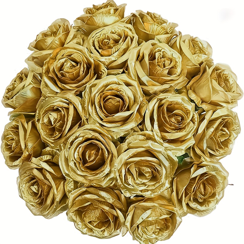 Rose Gold Flowers - Temu