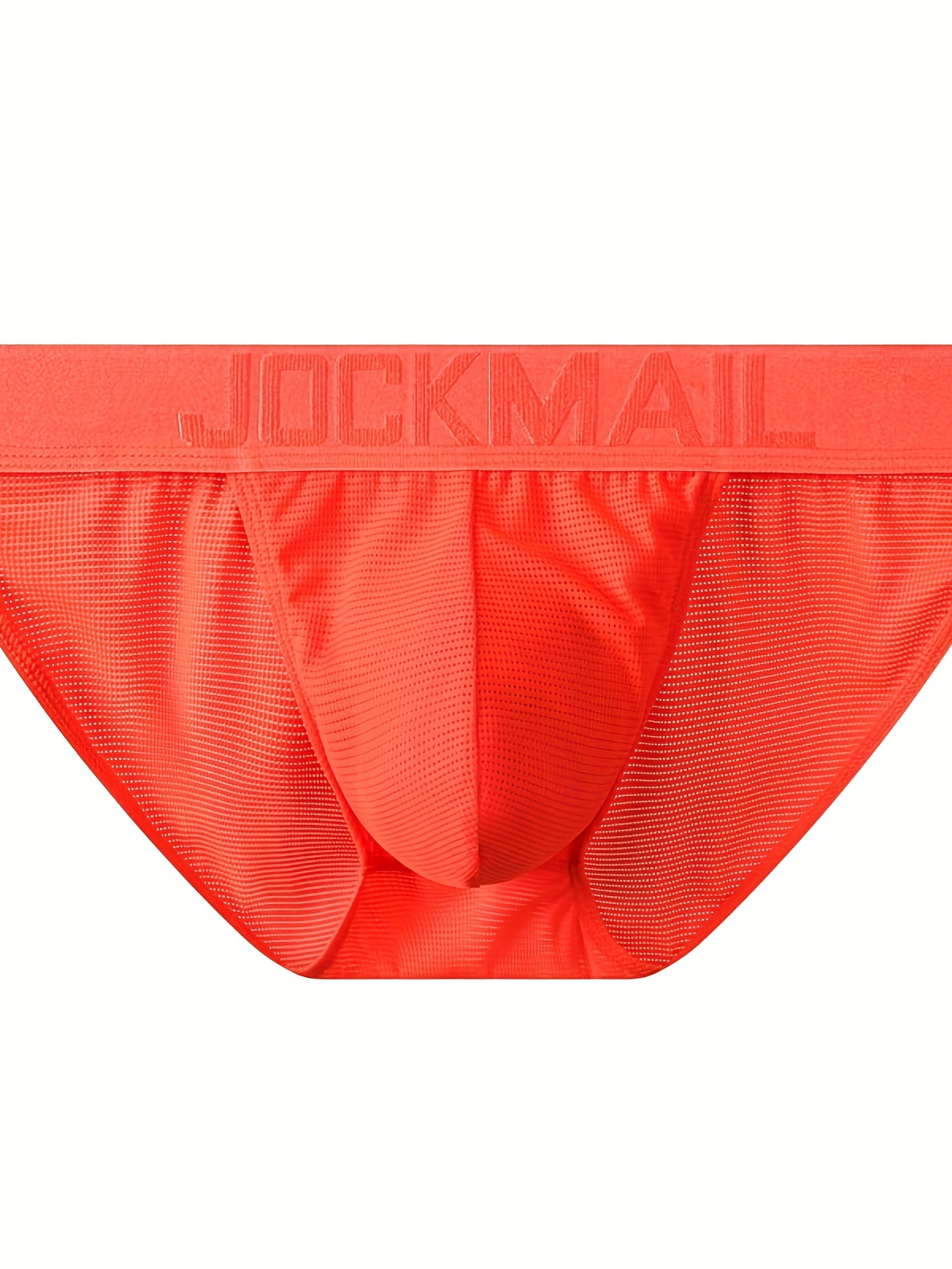 Men's Underwear Jacquard Mesh Hole Semi transparent Briefs - Temu