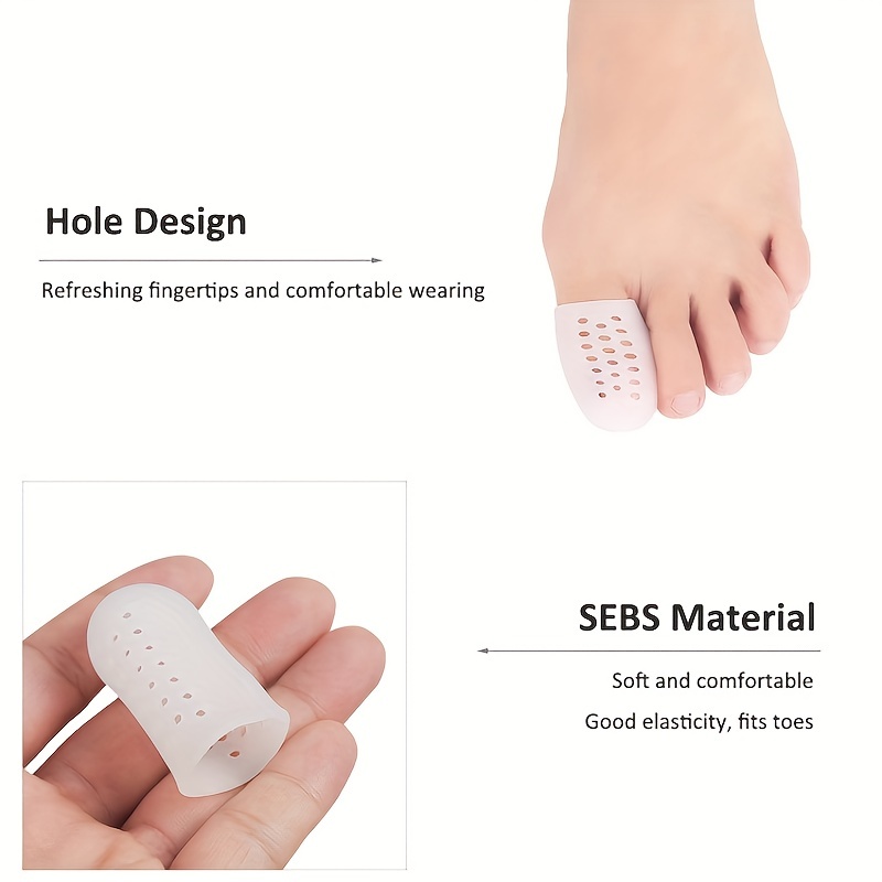 6 Pairs Big Toe Protector Anti Wear Silicone Protective Gear
