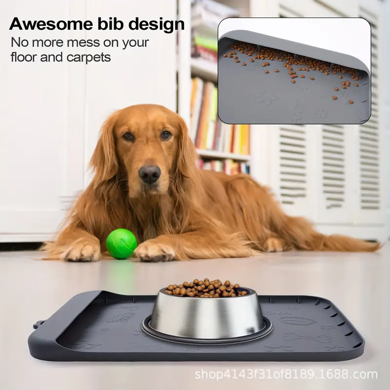Dog Mat For Food And Water Baboies Silicone Dog Food Mat - Temu