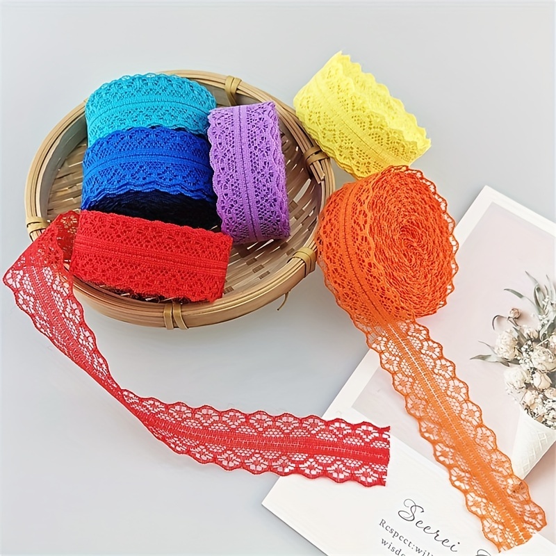 10 Yards Lace Ribbon Trim Fabric Diy Embroidered Net Cord - Temu