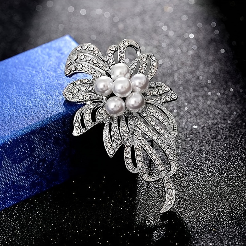 1 PC Imitation Pearl Accessories Fashion Pin Elegant For Women Girls  Brooches