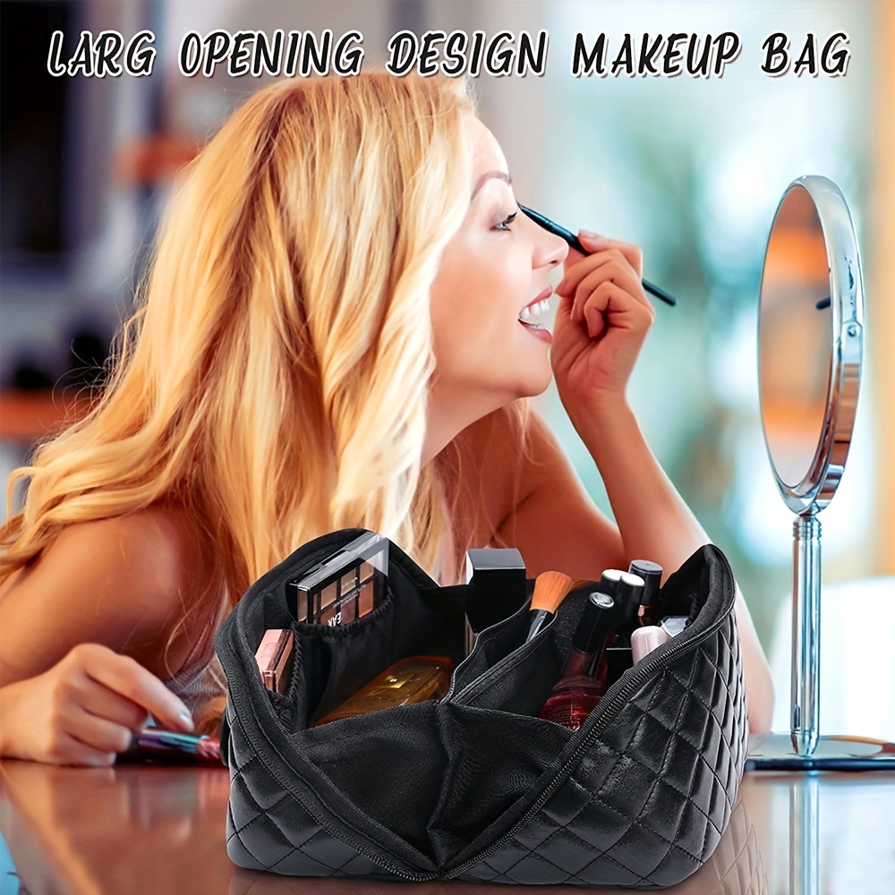 Waterproof Travel Cosmetic Bag - Large Capacity Makeup Bag For Women And  Girls - Temu