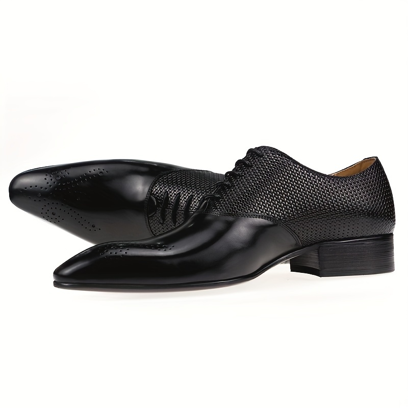 Louis Vuitton Men's Black Patent Derby Oxford Wing Tip Dress Shoes