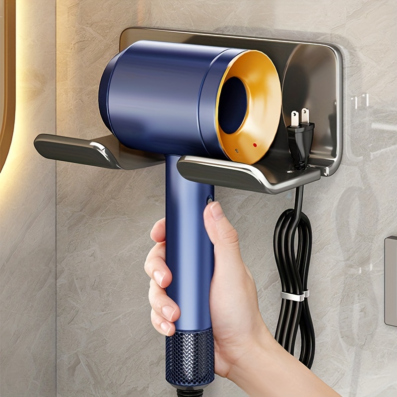 Wall Mounted Hair Dryer Holder-Blow Dryer Holder for Dyson Supersonic Stand  Organizer Bathroom Accessories Storage Rack