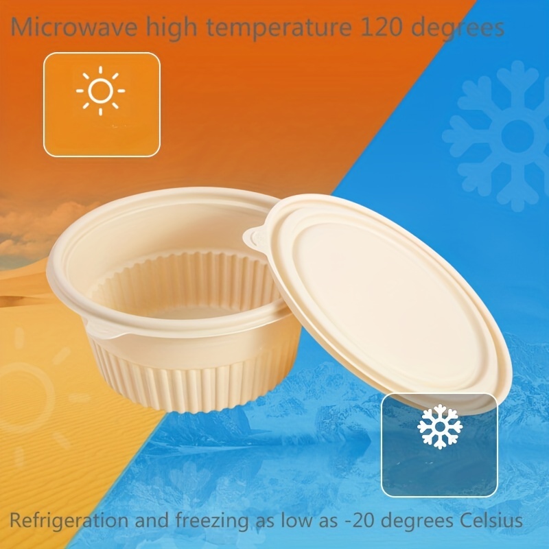 10/50pcs Clear Meal Prep Plastic Salad Bowls With Lids Airtight Disposable  Soup Fruit Lunch Set Stackable Leakproof Microwave Safe Freezer Safe Weddin