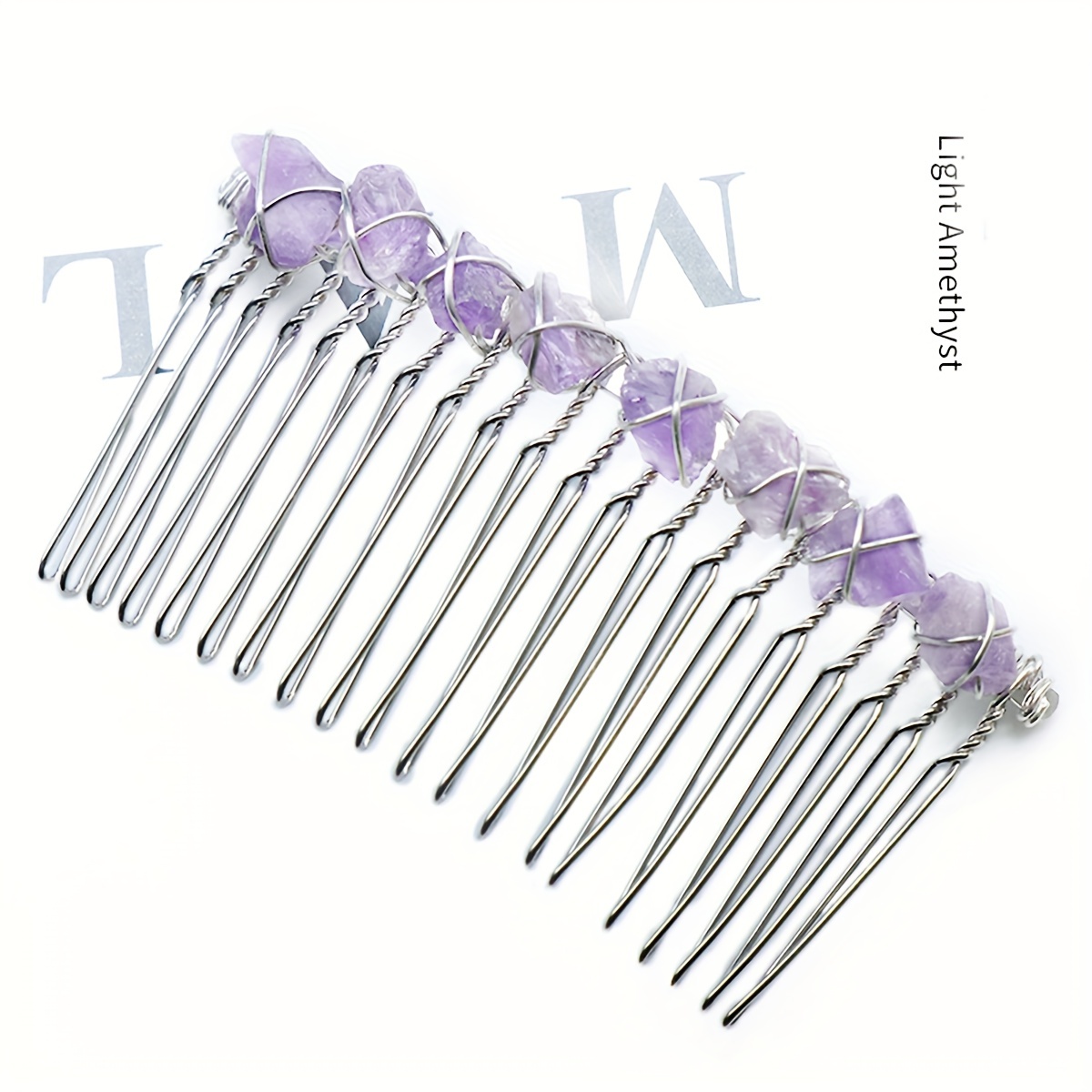Witch's Raw Stone Hair Comb Wrap Hair Accessories