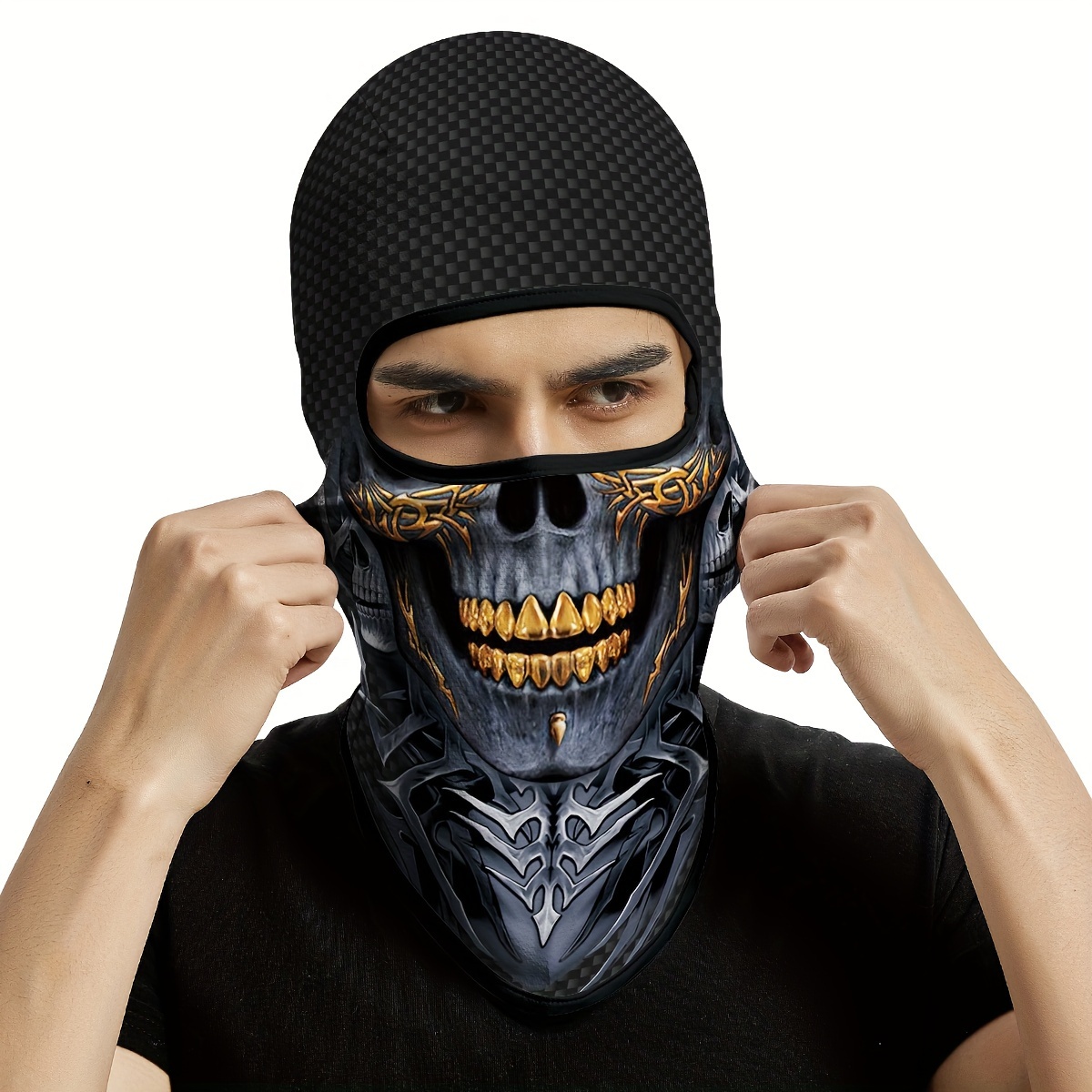 Motorcycle Helmet Head Cover Mask Mens Outdoor Riding Sun