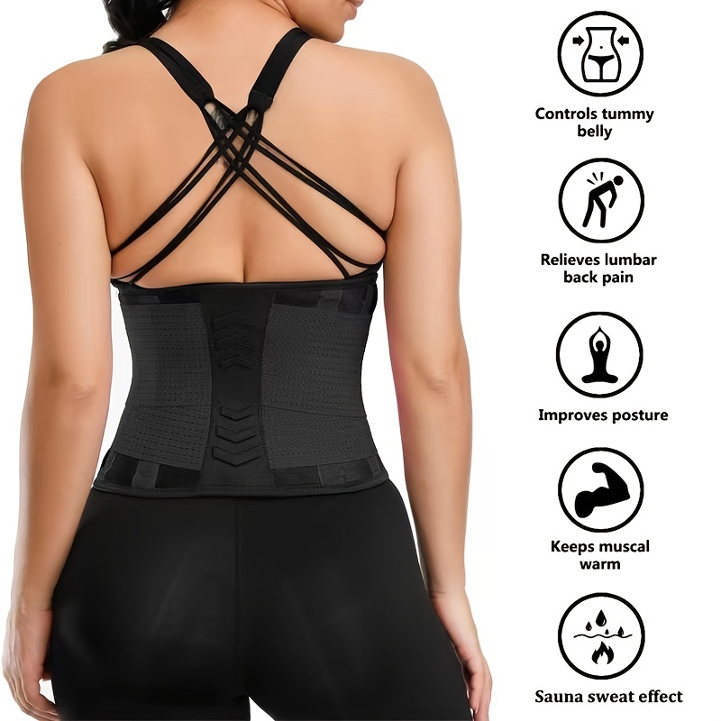 Slimming Waist Trainer Belt Exercise Fitness Achieve A Toned