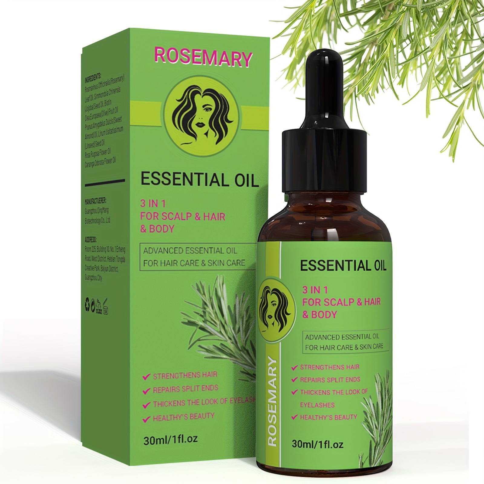 Eelhoe – huile de croissance capillaire au gingembre, traitement naturel  Anti-perte de cheveux, Solution nutritive hydratante, produits de soins