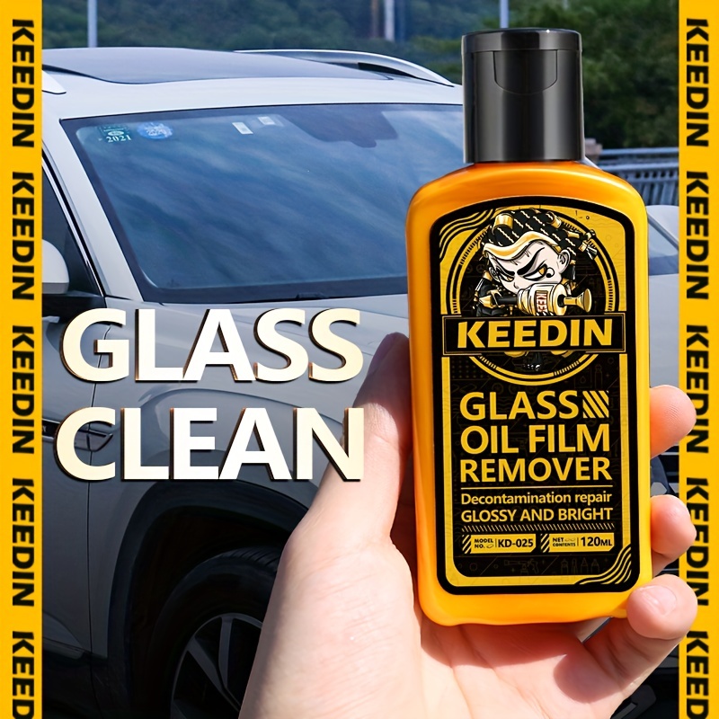 Pulitore di film di olio per vetri auto, pasta sgrassante per rimuovere le  macchie d'acqua dal parabrezza con spugna per la pulizia dei vetri auto